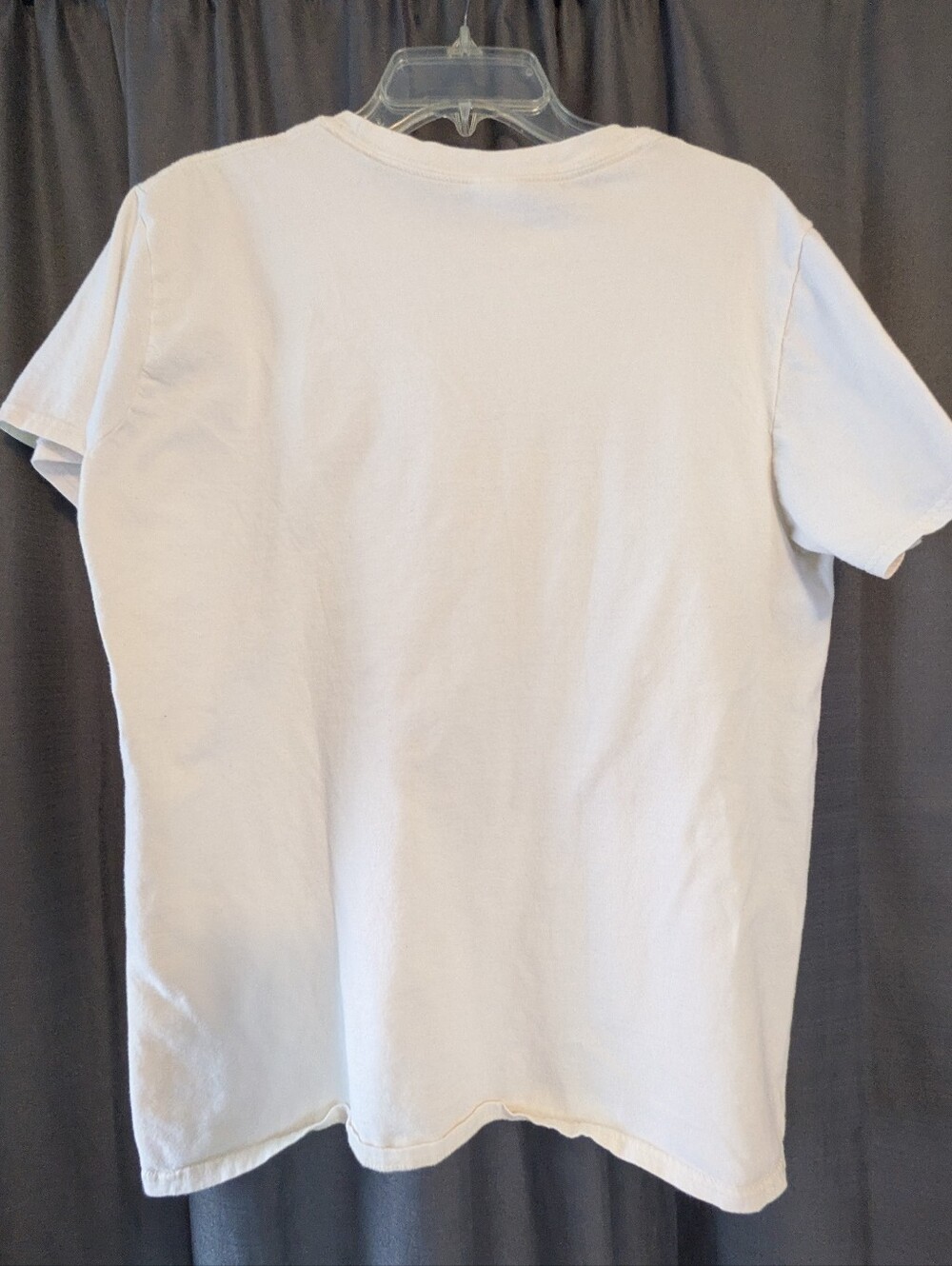 100% Cotton Gildan Graphic Nashville Guitar Tee Unisex-Red/White/Blue Sz. L - Picture 3 of 6
